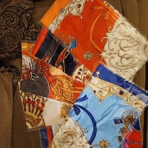 Brand New Large 6 silk Scarves
